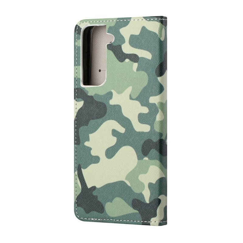 Fodral För Samsung Galaxy S21 FE Militärt Kamouflage