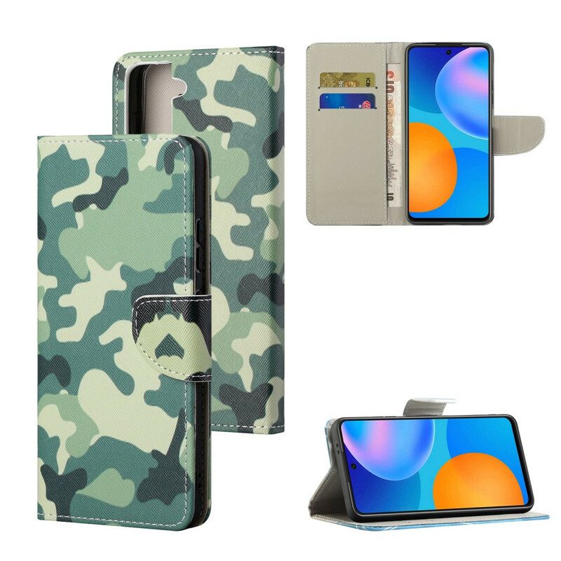 Fodral För Samsung Galaxy S21 FE Militärt Kamouflage
