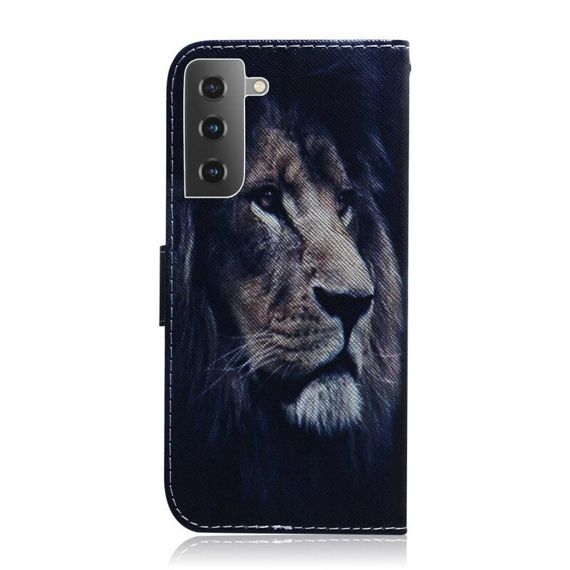 Fodral För Samsung Galaxy S21 Plus 5G Drömmande Lejon