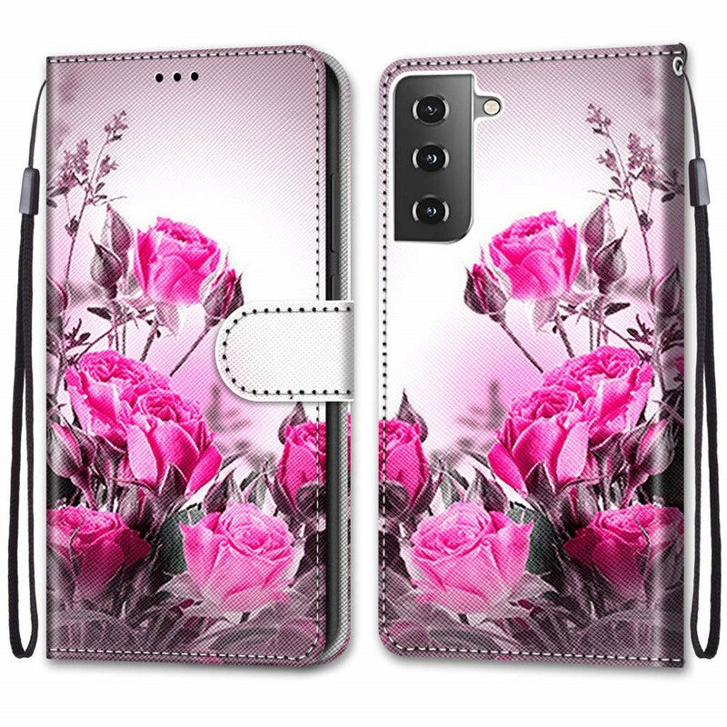 Fodral För Samsung Galaxy S21 Plus 5G Magiska Blommor