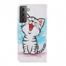 Fodral För Samsung Galaxy S21 Plus 5G Med Kedjar Thong Color Kitten