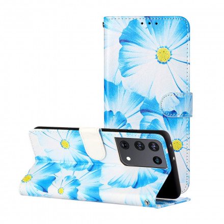 Fodral För Samsung Galaxy S21 Ultra 5G Blomstergalenskap