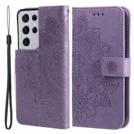 Fodral För Samsung Galaxy S21 Ultra 5G Blomstermandala