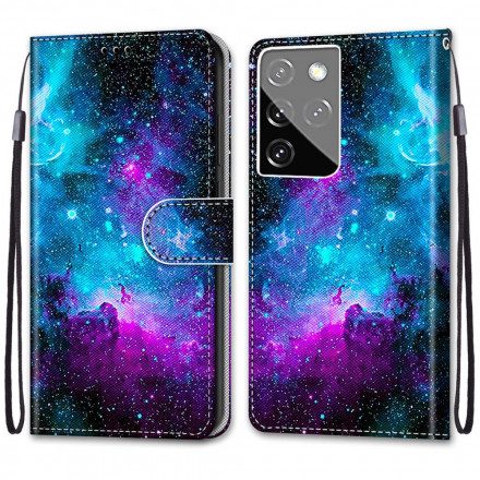 Fodral För Samsung Galaxy S21 Ultra 5G Kosmisk Himmel