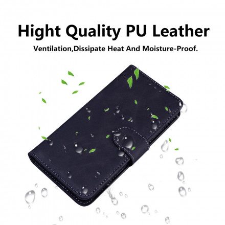 Fodral För Samsung Galaxy S21 Ultra 5G Monokrom Lädereffekt