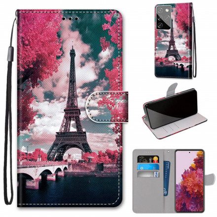 Fodral För Samsung Galaxy S21 Ultra 5G Paris I Blom