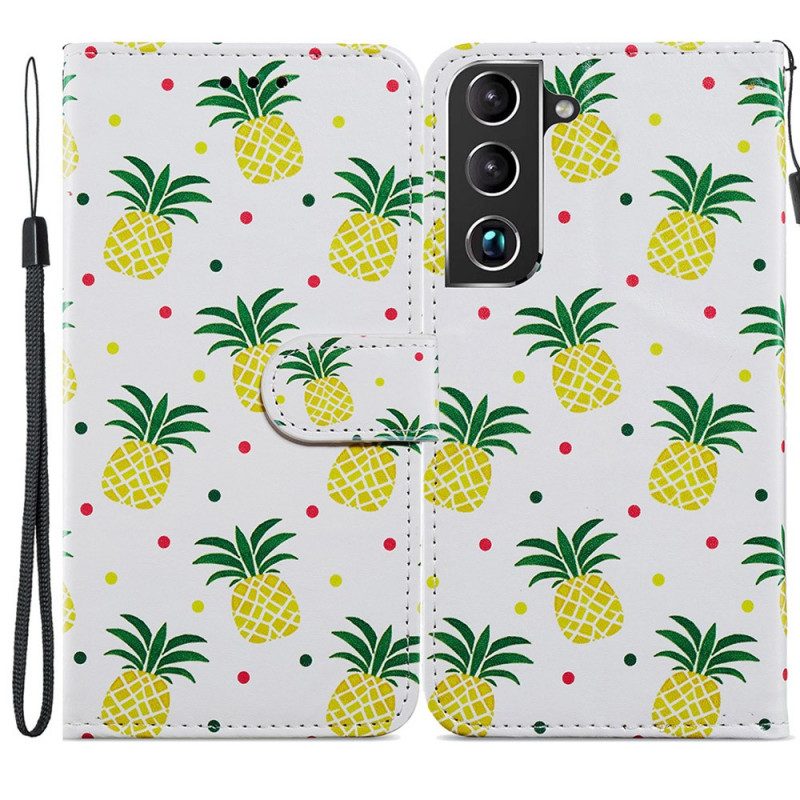 Fodral För Samsung Galaxy S22 Plus 5G Flera Ananas