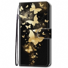 Fodral För Samsung Galaxy S22 Plus 5G Gula Fjärilar