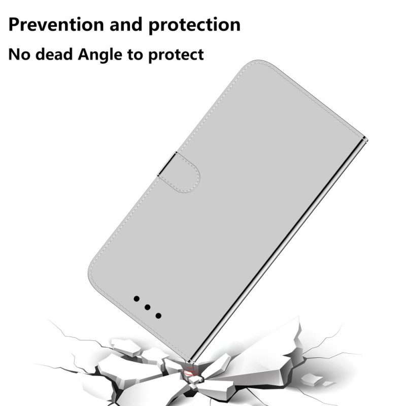 Fodral För Samsung Galaxy S22 Plus 5G Konstläderspegel