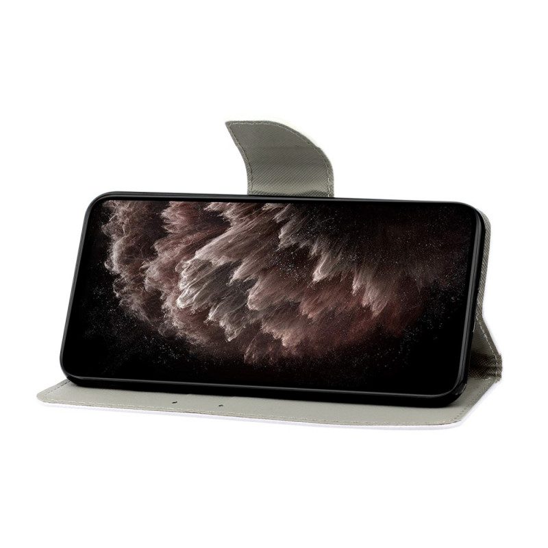 Fodral För Samsung Galaxy S22 Ultra 5G Fjärilar Och Sommarblommor