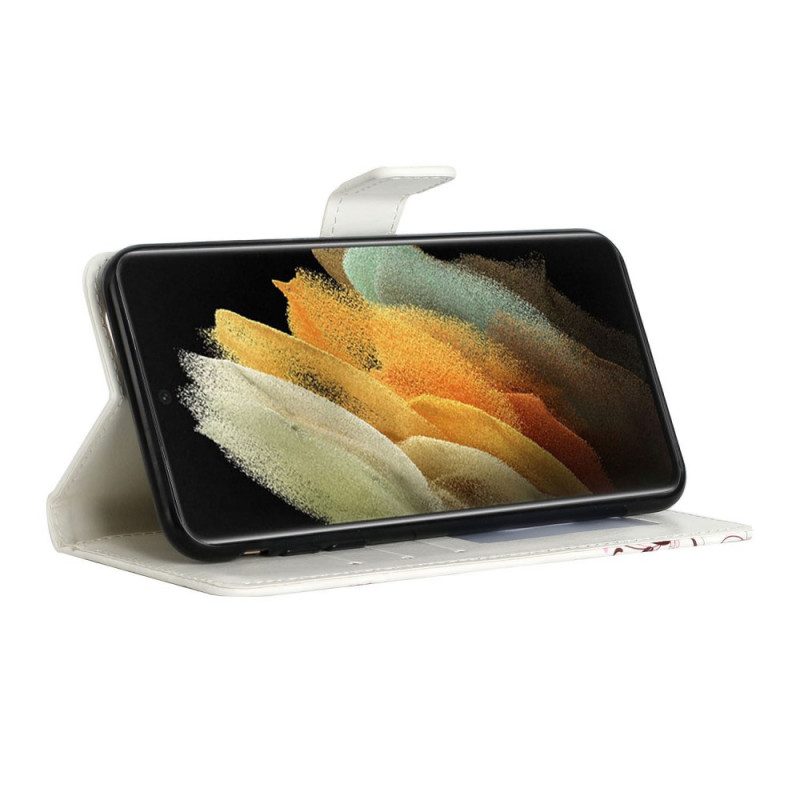 Fodral För Samsung Galaxy S22 Ultra 5G Marmor För Evigt Och Alltid