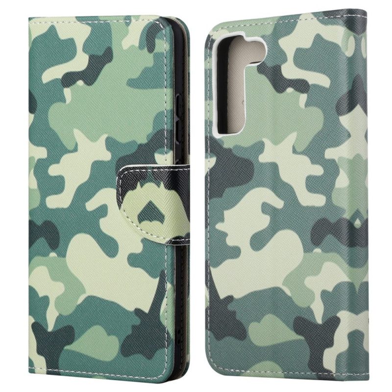 Fodral För Samsung Galaxy S22 Ultra 5G Militärt Kamouflage