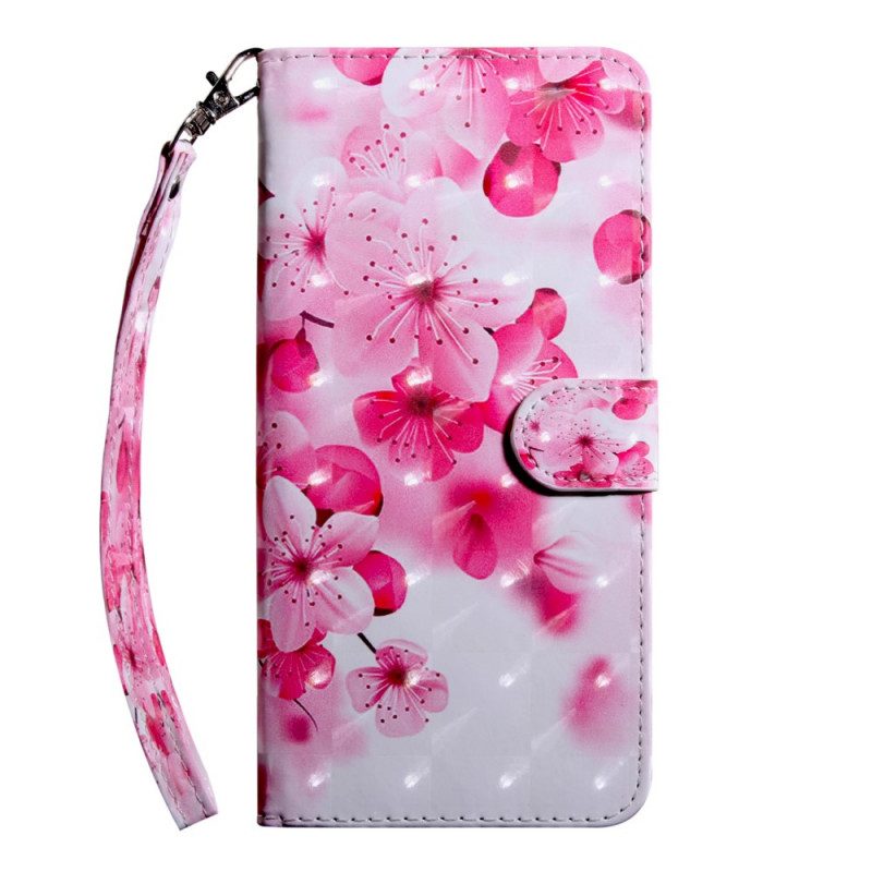 Fodral För Samsung Galaxy S22 Ultra 5G Rosa Blommor