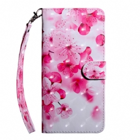 Fodral För Samsung Galaxy S22 Ultra 5G Rosa Blommor