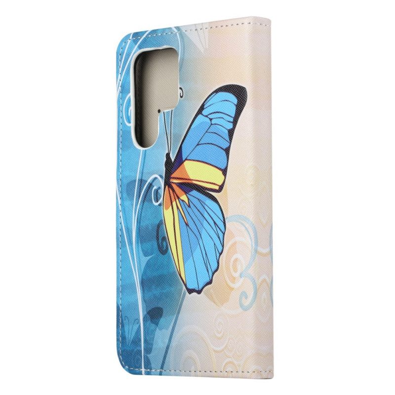 Fodral För Samsung Galaxy S22 Ultra 5G Suveräna Fjärilar