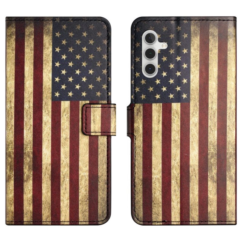 Fodral För Samsung Galaxy S25 Fe Amerikansk Vintageflagga