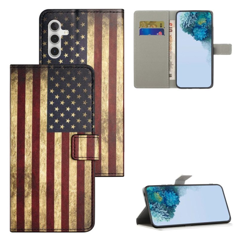 Fodral För Samsung Galaxy S25 Fe Amerikansk Vintageflagga