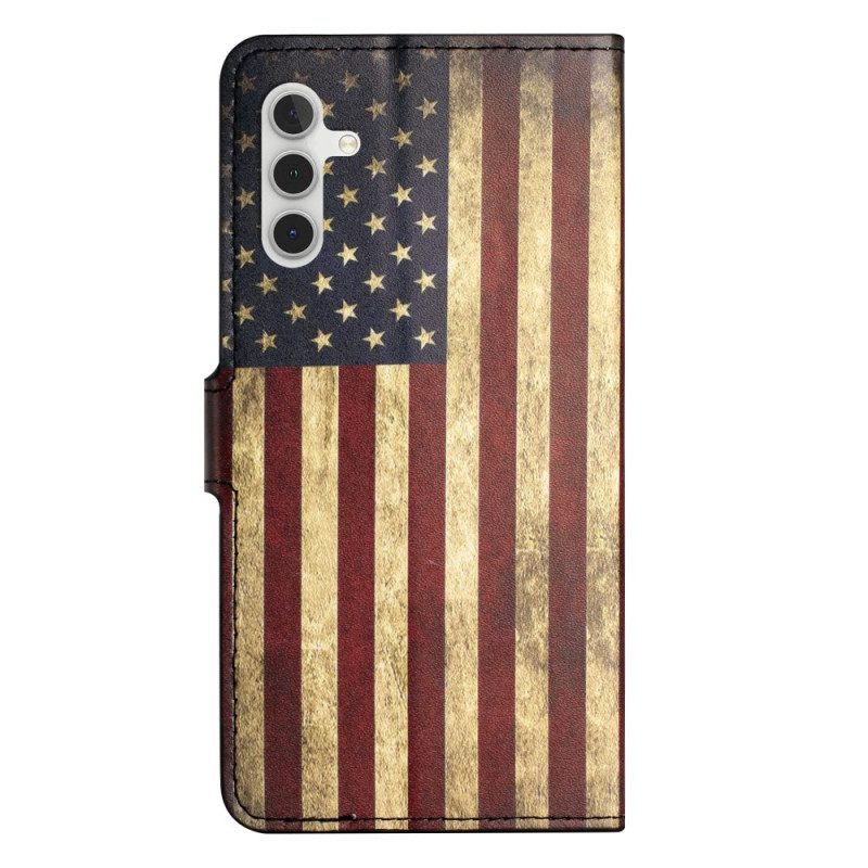 Fodral För Samsung Galaxy S25 Fe Amerikansk Vintageflagga