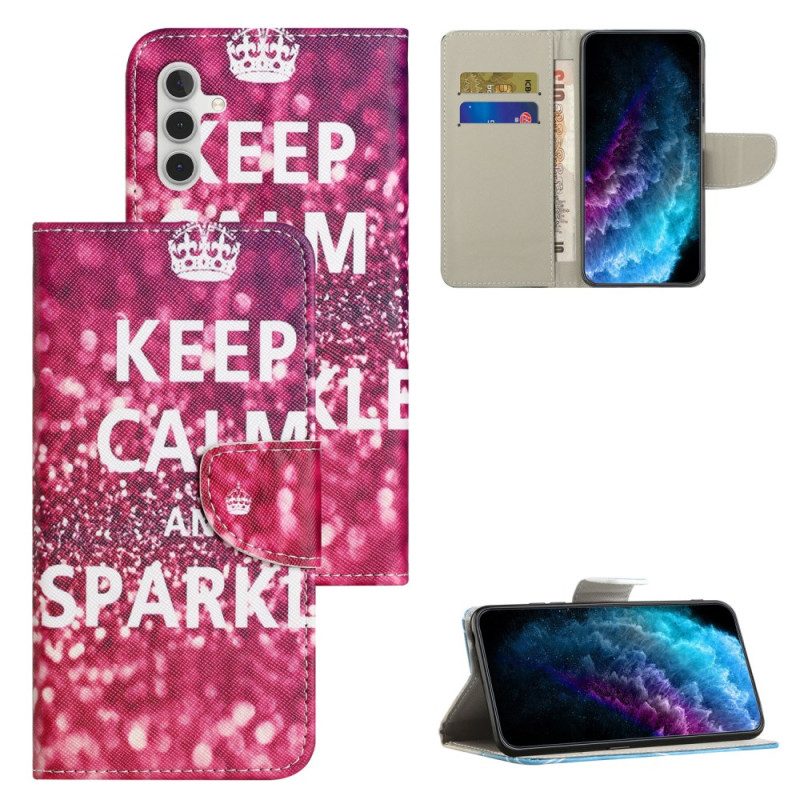 Fodral För Samsung Galaxy S25 Fe Behåll Lugnet Och Glittra