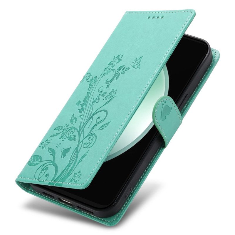 Fodral För Samsung Galaxy S25 Fe Blommönster