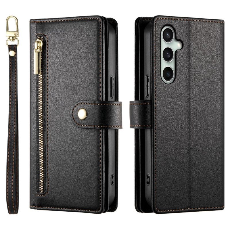 Fodral För Samsung Galaxy S25 Fe Plånbok Och Remmar