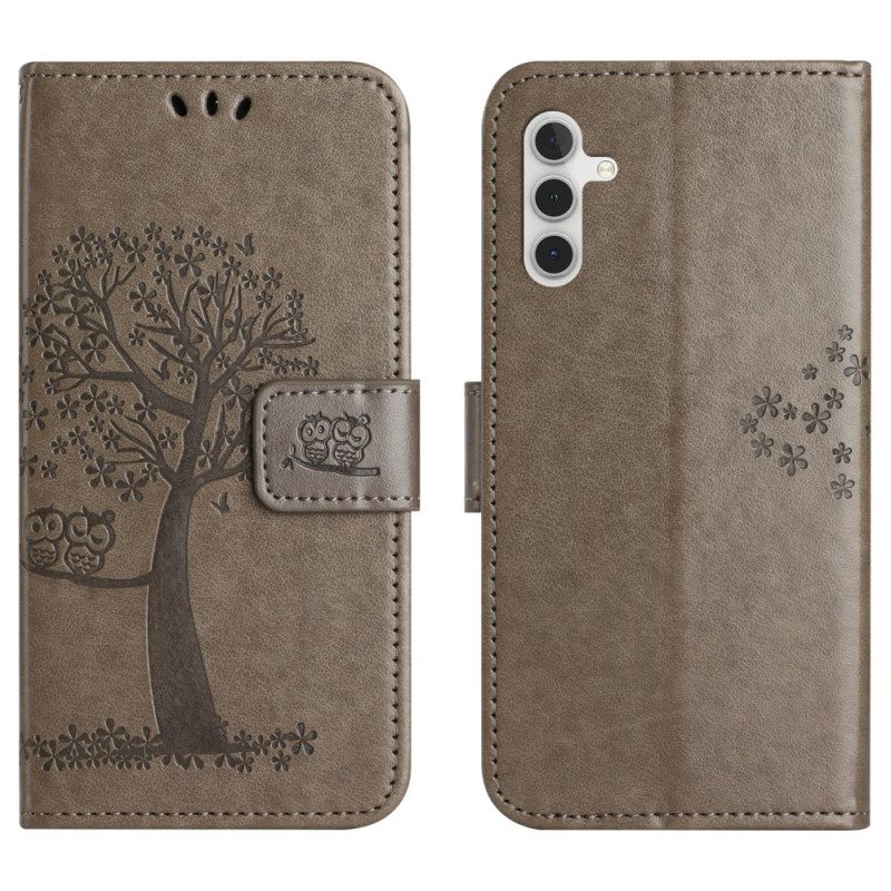 Fodral För Samsung Galaxy S25 Fe Träd Och Ugglor