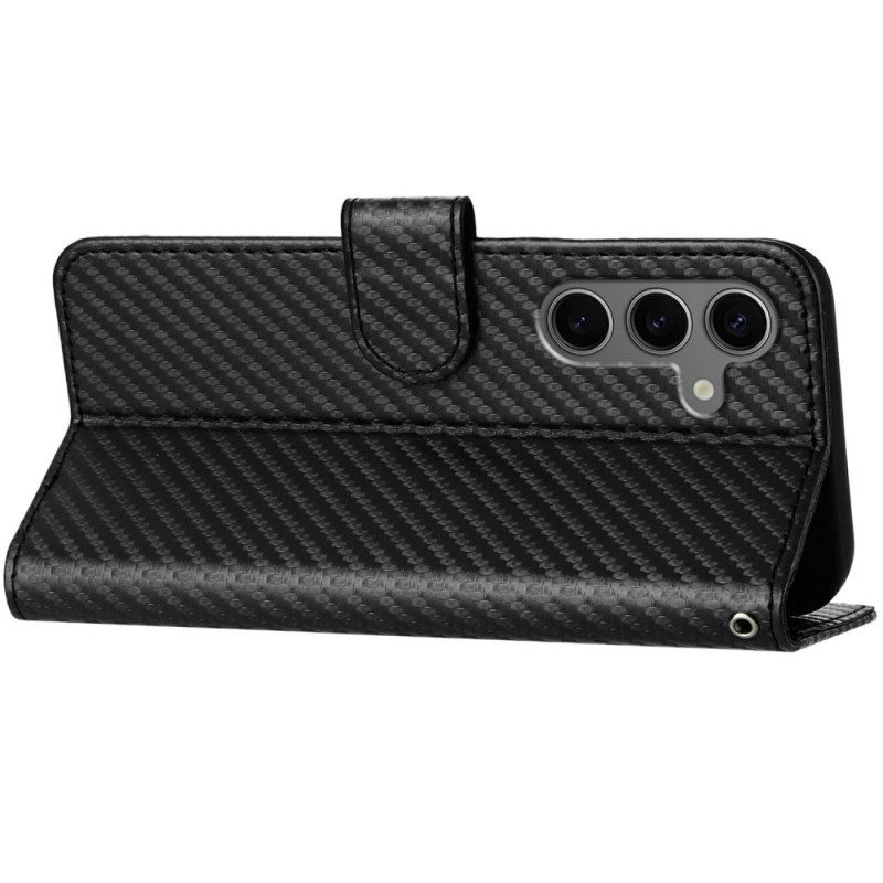 Fodral För Samsung Galaxy S25 Plus 5g Kolfiber Med Rem