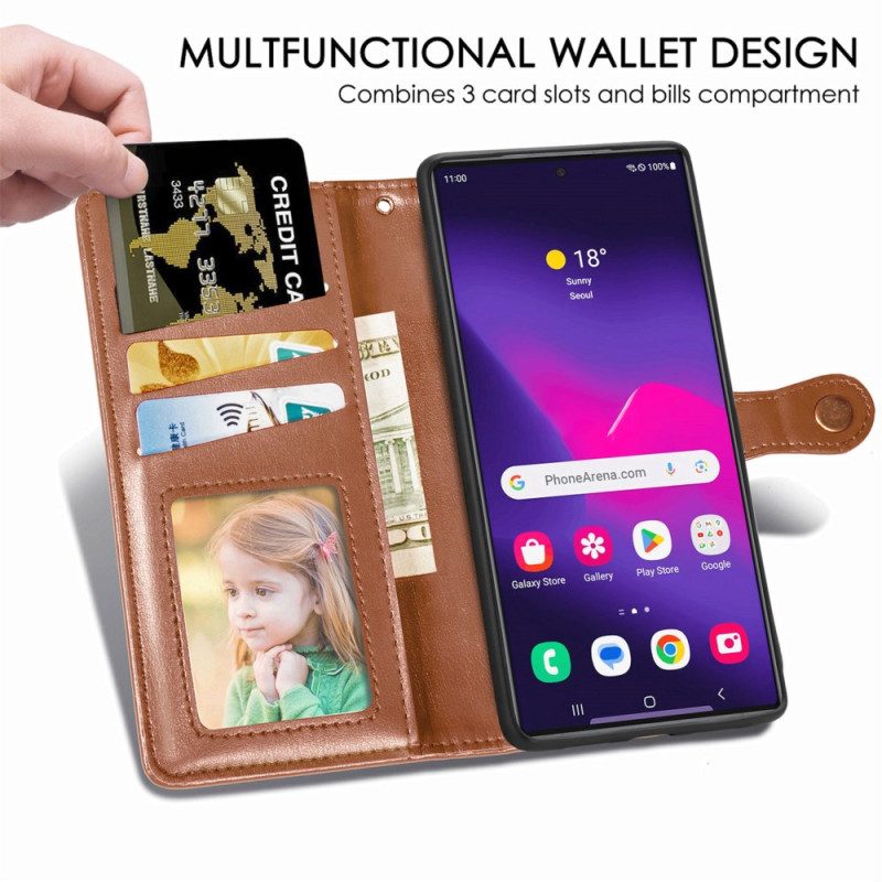 Fodral För Samsung Galaxy S25 Ultra 5g Guldspänne