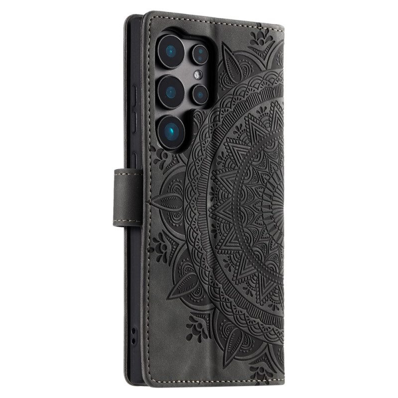 Fodral För Samsung Galaxy S25 Ultra 5g Mandala I Mockaeffekt