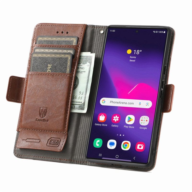 Fodral För Samsung Galaxy S25 Ultra 5g Tvåfärgad Rfid-blockerande Caseneo