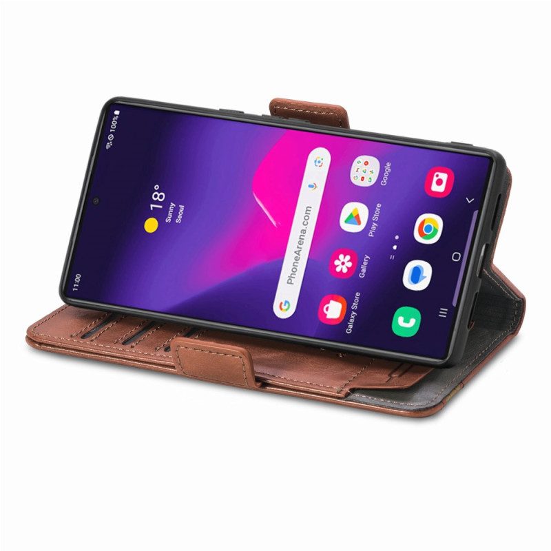 Fodral För Samsung Galaxy S25 Ultra 5g Tvåfärgad Rfid-blockerande Caseneo