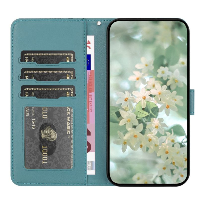 Fodral För Samsung Galaxy S26 Blommönster Med Snodd