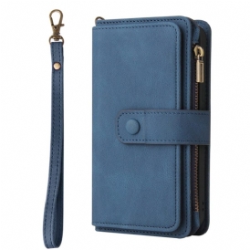 Fodral För Samsung Galaxy S26 Plånbok Med 15 Kortfack Och Rem