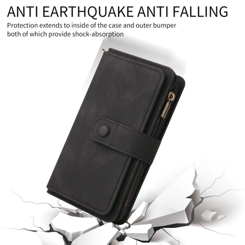 Fodral För Samsung Galaxy S26 Plånbok Med 15 Kortfack Och Rem