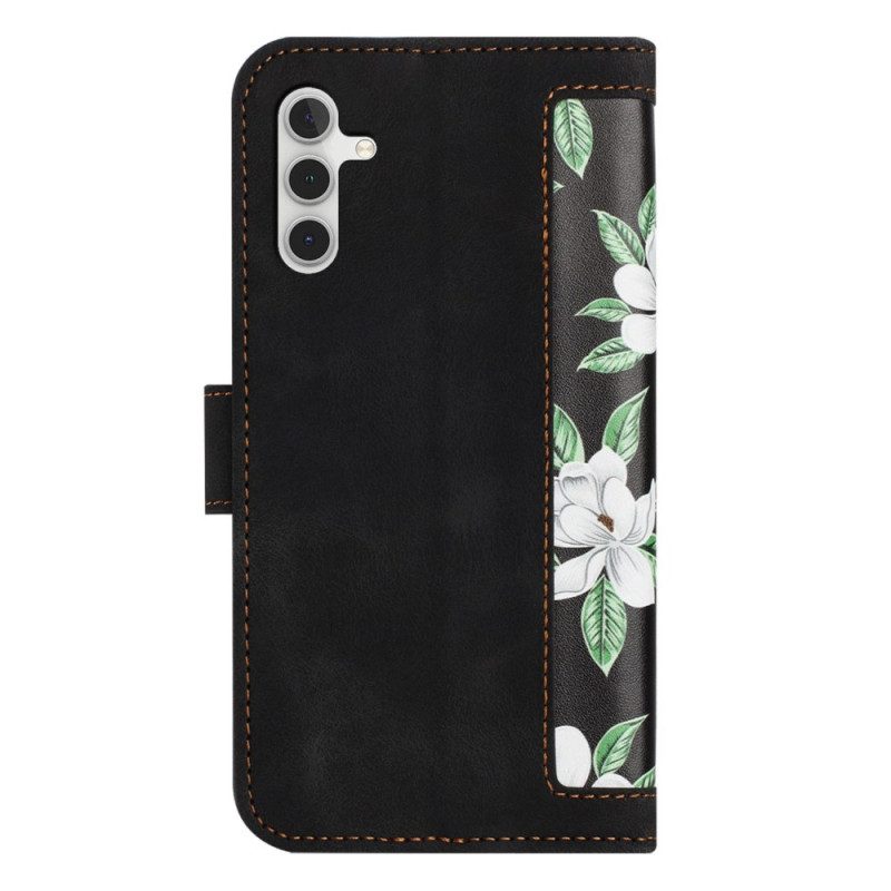 Fodral För Samsung Galaxy S26 Plus Blommig Med Rem