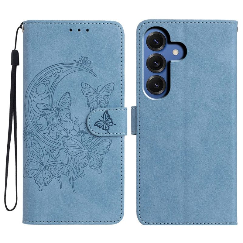 Fodral För Samsung Galaxy S26 Plus Fjärils- Och Blomtryck