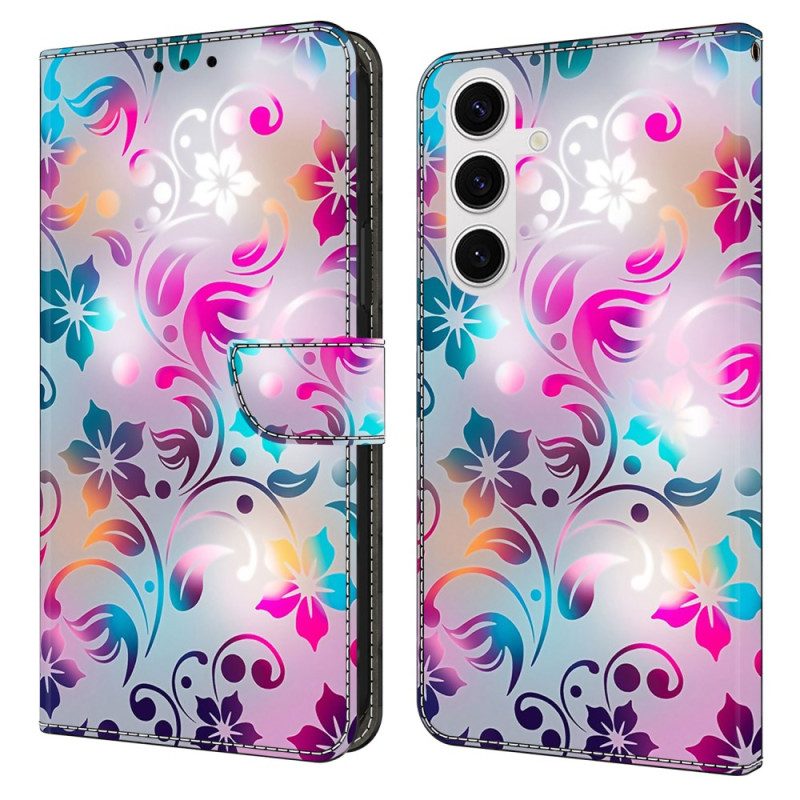 Fodral För Samsung Galaxy S26 Plus Handgjorda Blommor
