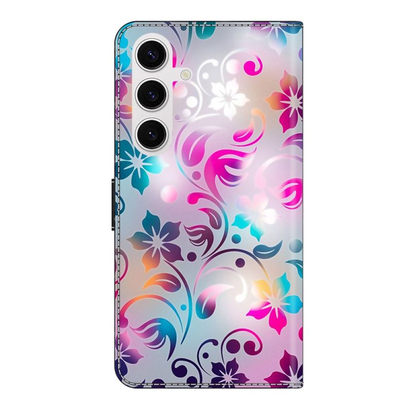 Fodral För Samsung Galaxy S26 Plus Handgjorda Blommor