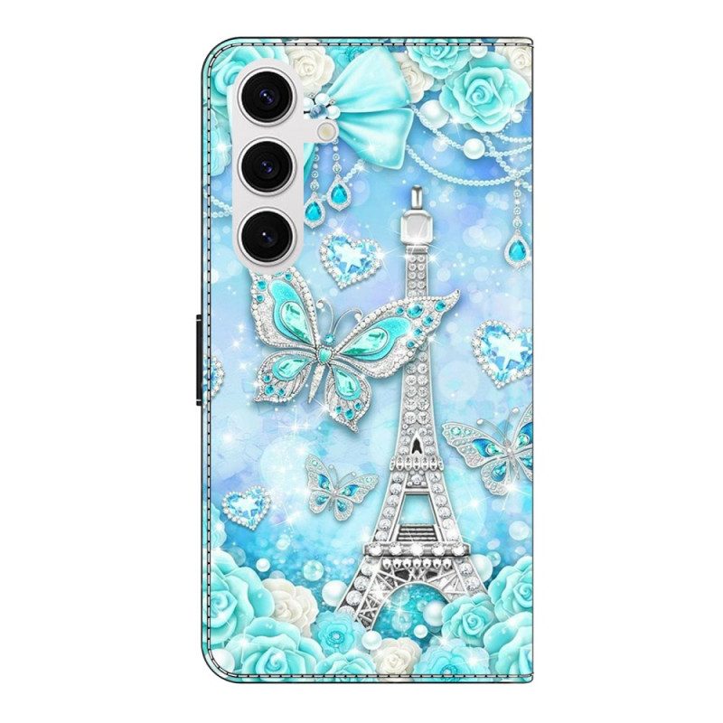 Fodral För Samsung Galaxy S26 Plus Koboltfärgat Eiffeltorn