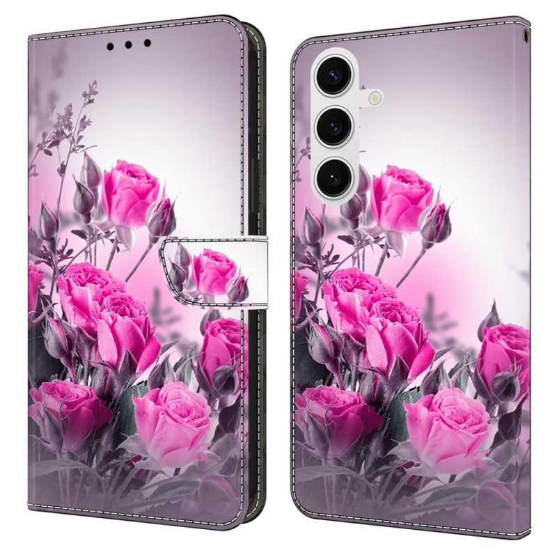 Fodral För Samsung Galaxy S26 Plus Lila Blommor