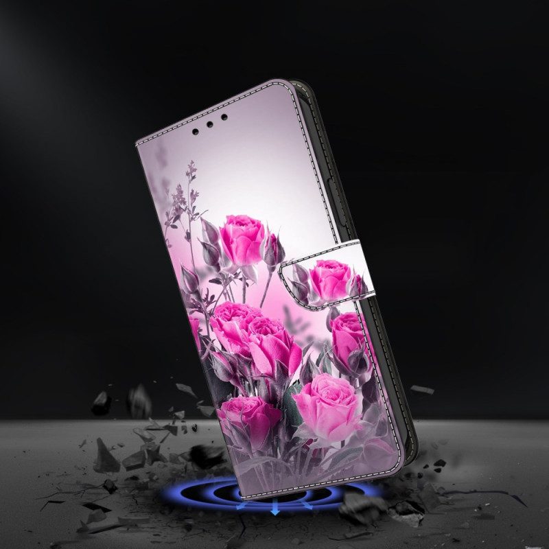 Fodral För Samsung Galaxy S26 Plus Lila Blommor
