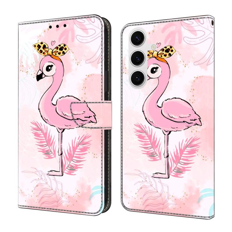 Fodral För Samsung Galaxy S26 Plus Rosa Fågelmotiv