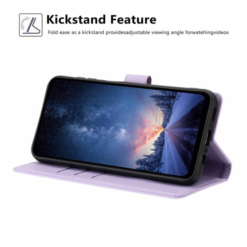 Fodral För Samsung Galaxy S26 Plus Träd- Och Kattmönster