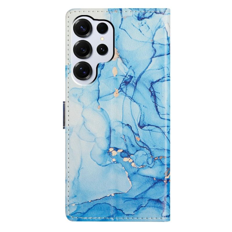 Fodral För Samsung Galaxy S26 Ultra Blå Marmor