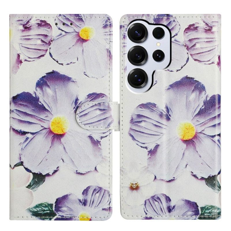 Fodral För Samsung Galaxy S26 Ultra Lila Blommor