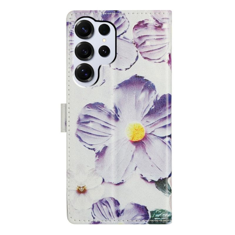 Fodral För Samsung Galaxy S26 Ultra Lila Blommor