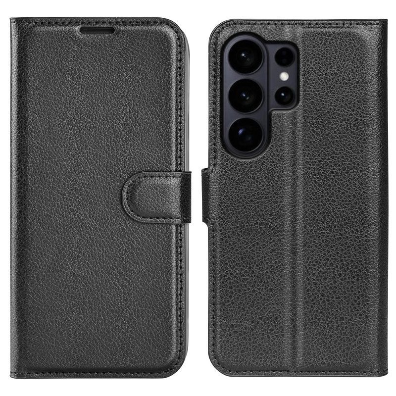 Fodral För Samsung Galaxy S26 Ultra Litchi-konstläder
