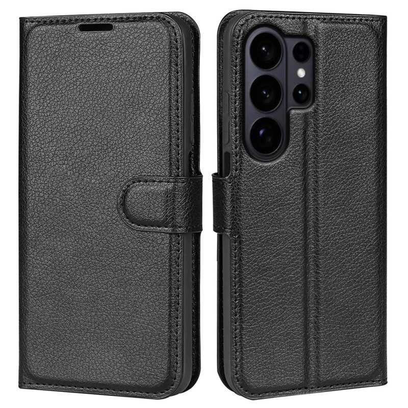 Fodral För Samsung Galaxy S26 Ultra Litchi-konstläder