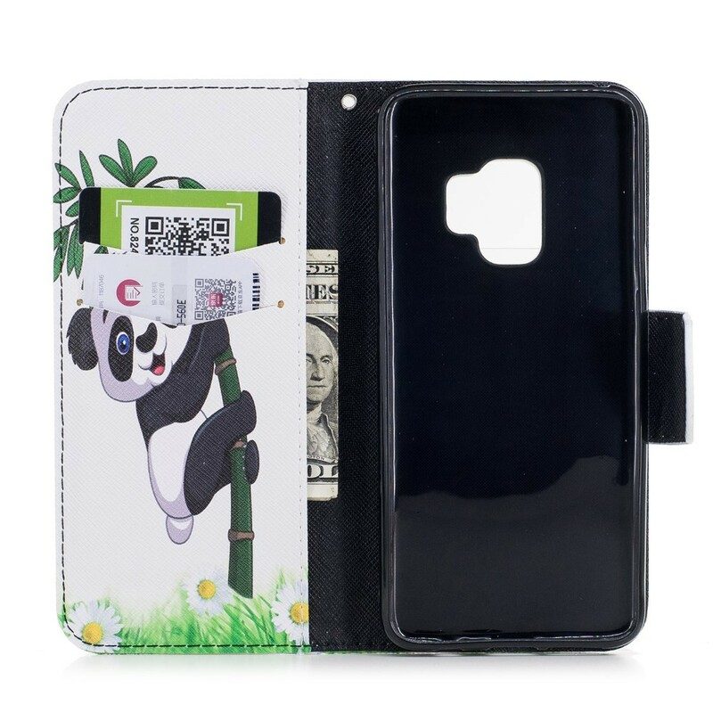 Fodral För Samsung Galaxy S9 Panda På Bambu