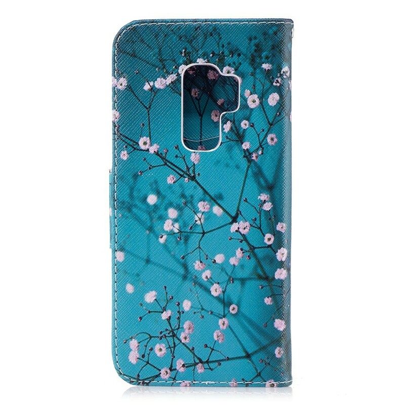 Fodral För Samsung Galaxy S9 Plus Blommande Träd